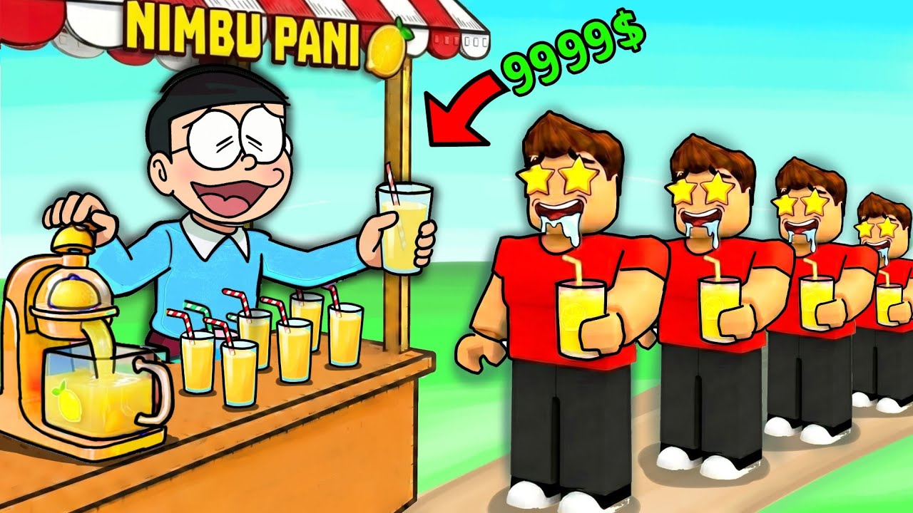 Nobita Opened Nimbu Paani Shop🥤