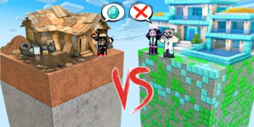 POOR CHUNK to MILLIONAIRE CHUNK Battle in Minecraft