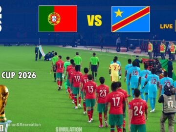 PORTUGAL vs DR CONGO | FIFA World Cup 2026 Group K | Full Match Simulation & Prediction PES 2021