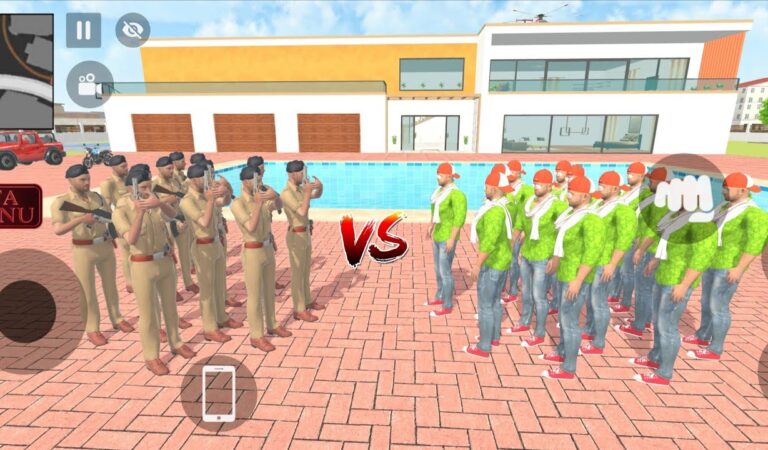 Police gang vs Jack gang 😱💥 Indian theft auto simulator 🚨