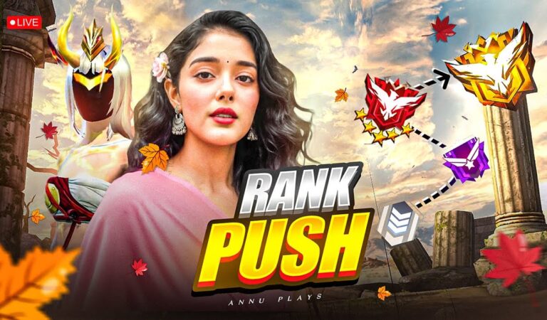 RANK PUSH ON STREAM || Road To 1M || #freefirelive #shortfeed #femalegamer #guildtest #chilllive