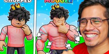 ROBLOX BUT YOU GET HANDSOME EVERY SECOND 😱