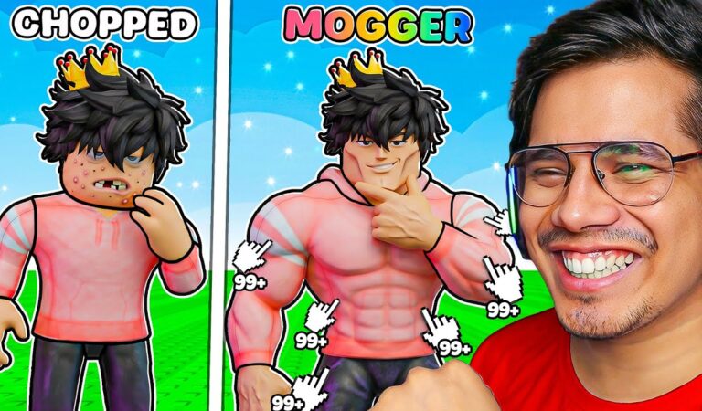 ROBLOX BUT YOU GET HANDSOME EVERY SECOND 😱