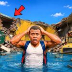 Shinchan Lost His School in a Giant Storm Franklin Builds a New School in Los Santos! | GTA 5