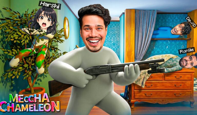 TROLLING FRIENDS IN MECCHA CHAMELEON😱🤣| 500IQ GAMEPLAY