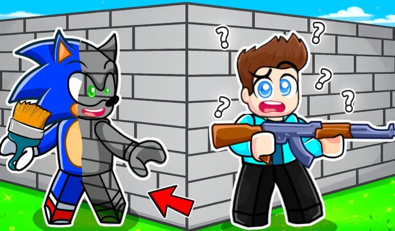 TROLLING NOOBS IN PAINT OR SEEK IN ROBLOX !!