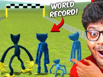 WHO is the FASTEST HUGGY WUGGY? (Poppy Playtime Chapter 1, 2, 3, 4, 5, 6) | AYUSH MORE 😱
