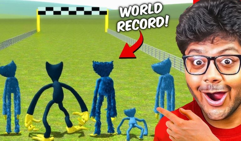 WHO is the FASTEST HUGGY WUGGY? (Poppy Playtime Chapter 1, 2, 3, 4, 5, 6) | AYUSH MORE 😱