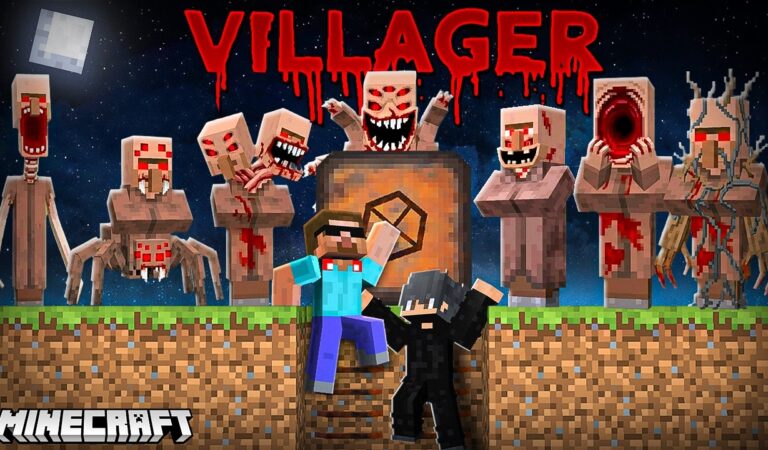 We Created BUNKER to Survive SCARY VILLAGERS in Minecraft…