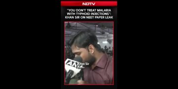 "You Don't Treat Malaria With Typhoid Injections": Khan Sir On NEET Paper Leak