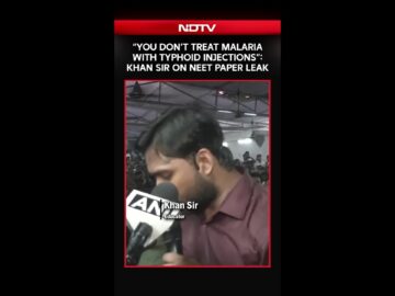 "You Don't Treat Malaria With Typhoid Injections": Khan Sir On NEET Paper Leak