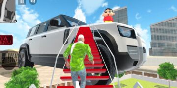 💥😱jack Shinchan Find Big Difender Car 🚗 🎉 in Indian Theft Auto simulator game | 🤯