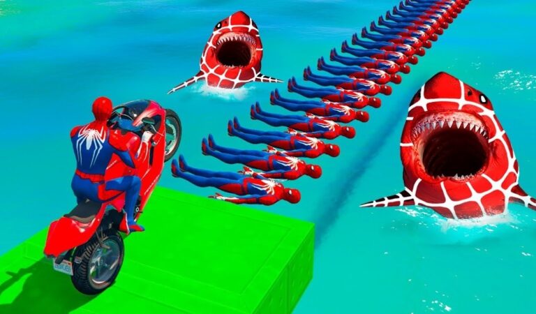 الرجل العنكبوت انقاذ باتمان Spider-Man Rescue batman vs iron man vs venom funny Game GTA 5 superhero