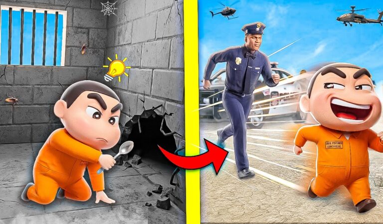 শিনচান কি পারবে এই বিপজ্জনক জেল থেকে পালাতে?😱!!! Gta5