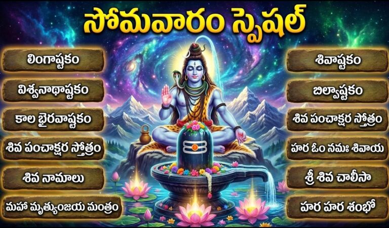 ప్రతిరోజు శివుని పాటలు వింటే కష్టాలు మీ దరికి చేరవు! | Lingashtakam  | Shiva Songs Telugu