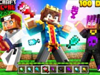 100 Days But You HAVE CUSTOM HUNGER In Minecraft 😱