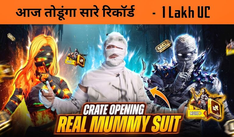 🔥 Becoming a Real-Life Mummy for the NEW Black Mummy Suit Crate Opening in BGMI
