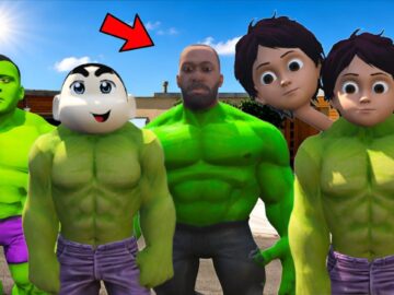 FRANKLIN, SHINCHAN AND THEIR FRIENDS BECOME HULK IN GTA 5