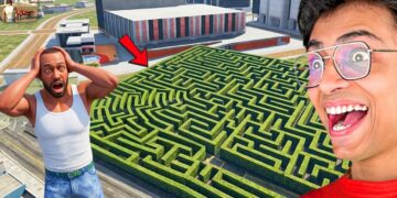 Franklin Found The BIGGEST MAZE in INDIAN BIKE DRIVING 3D😱
