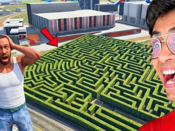 Franklin Found The BIGGEST MAZE in INDIAN BIKE DRIVING 3D😱