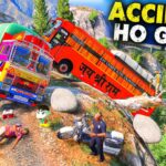Franklin & Shinchan Jay Shree Ram Bus Ka Accident Hua Indian TATA Truck Ke Sath GTA 5