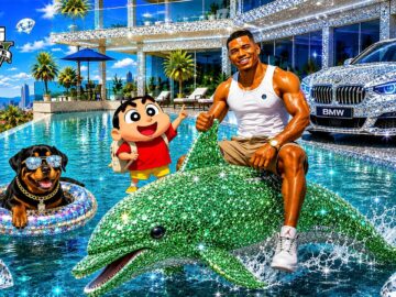 Franklin & Shinchan's Touch Turns Everything Into Diamond In GTA 5! | GTA 5 Telugu Gameplay