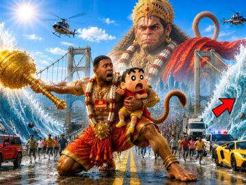 GTA 5 Franklin Became Hanuman and Saved Everyone From the Biggest Tsunami