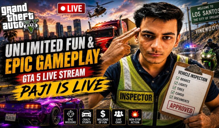 🔴 GTA 5 LIVE 🔥 Crazy Missions, Epic Stunts & Funny Gameplay | PAJI IS LIVE #gta5 #gtav #gaming