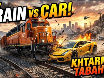 GTA 5 LIVE | Train vs 100 Luxury Cars 😱🔥 कौन बचेगा?