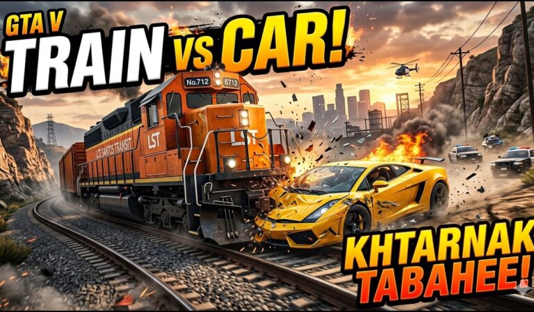 GTA 5 LIVE | Train vs 100 Luxury Cars 😱🔥 कौन बचेगा?