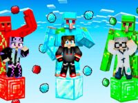 Noob vs Pro : One Block Golem Battle in Minecraft