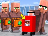 Secretly Hiding inside Doorbin’s Suitcase in Minecraft..