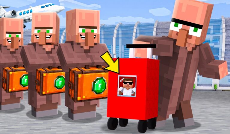 Secretly Hiding inside Doorbin’s Suitcase in Minecraft..