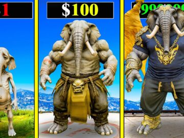 $১ এর ELEPHANT থেকে $১,০০০,০০০ STRONGEST ELEPHANT এ  আপগ্রেড ! GTA 5