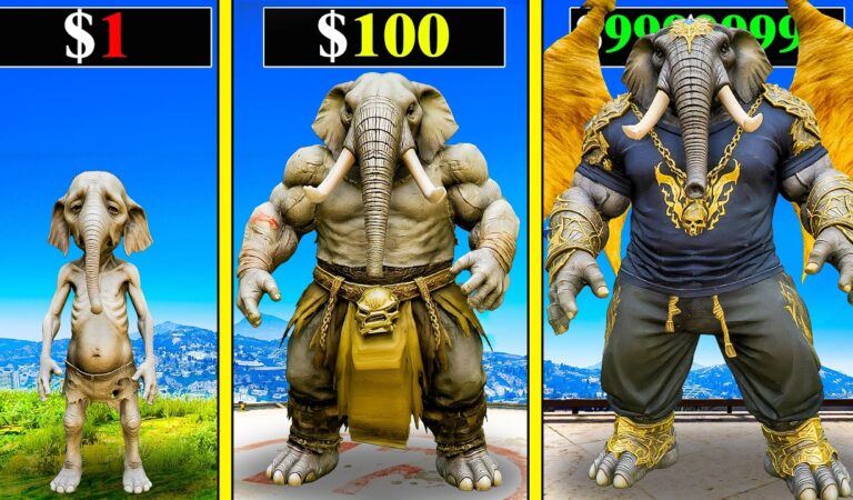 $১ এর ELEPHANT থেকে $১,০০০,০০০ STRONGEST ELEPHANT এ  আপগ্রেড ! GTA 5